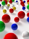 Color balls of various sizes. It represents diversity.