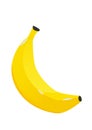 Color Banana fruit icon. Modern simple flat vegetarian sign.