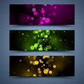 Color banners templates. Abstract backgrounds Royalty Free Stock Photo