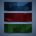 Color banners templates. Abstract backgrounds Royalty Free Stock Photo