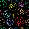 Color basketball contours