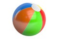 Color beach ball, 3D rendering