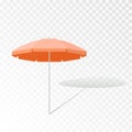 Color beach umbrella, vector