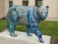 Color Bear Statue at Old City Hall in Anchorage