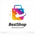 Color Best Shop Logo Template Design Template