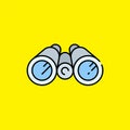 Color binocular line icon Royalty Free Stock Photo