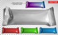 Color blank polyethylene package for snack product