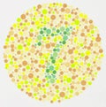 Color blind test - 7 Royalty Free Stock Photo