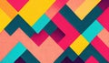 Color block geometric background pink teal blue