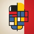 Color Blocks: Iconic Art And Creative Icon In Simplified Stylized Portraits