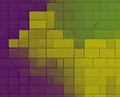 Color blocks with textures and patterns. Royalty Free Stock Photo