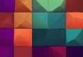 Color blocks with textures and patterns. Royalty Free Stock Photo