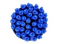 Color blue pen