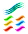 Color blurred waves design elements Royalty Free Stock Photo