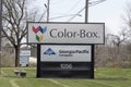 Color-Box facility. Color-Box was acquired by the Menasha Corporation Royalty Free Stock Photo