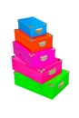 Color boxes Royalty Free Stock Photo