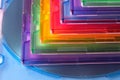 Color boxes for compact disc Royalty Free Stock Photo