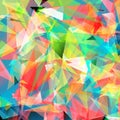 Color bright triangle polygon background Abstract