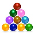 Color bubbles christmas design element