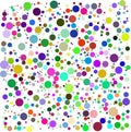 Color bubbles vector