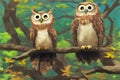 Color Burst Owl - A TwoFeathered Wonders in a Rainbow Palette
