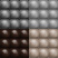 Color buttoned leather upholstery pattern texture Royalty Free Stock Photo