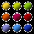 Color buttons set Royalty Free Stock Photo