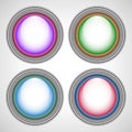Color buttons. Set 3 Royalty Free Stock Photo