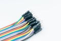 Color cable on white background
