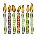 color canddles party icon