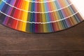 Color Catalogue on wooden desk