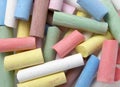 Color chalks 5 Royalty Free Stock Photo