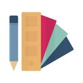 Color chart Isolated Vector icon Which can easily modify or edit Royalty Free Stock Photo