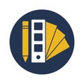 Color chart Isolated Vector icon Which can easily modify or edit Royalty Free Stock Photo