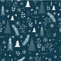 Color Christmas pattern