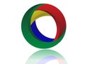 Color circle abstract art logo