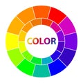 1032 color, circle with colors, isolate on a white background, colors for artists