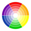 Color circle 6 colors Royalty Free Stock Photo