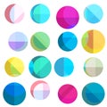 Color circle pattern. Minimalistic modern dot pattern Royalty Free Stock Photo