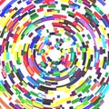 Color circles background with lines as mosaic Royalty Free Stock Photo
