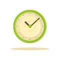 Color Clock Template Banner Vector Illustration