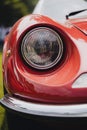 Vintage car headlight and turn signal Royalty Free Stock Photo