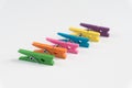 Color clothes pegs Royalty Free Stock Photo