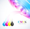 Color of cmyk flow Royalty Free Stock Photo