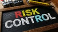 Color Coded Risk Control Concept on a Whiteboard for Effective Management Strategies Royalty Free Stock Photo