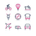 Color contour web icons, 20