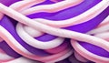 Color cord abstract background rope pile purple
