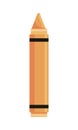 Color crayon school supply icon