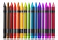 Color crayons isolated on white background. 3D illustration Royalty Free Stock Photo