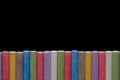 Color crayons in line Royalty Free Stock Photo